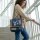 Domelo Trachten Rucksack/ Umhängetasche für Mädchen. Backpack aus Upcycling Jeans/Canvas Reh-Motiv
