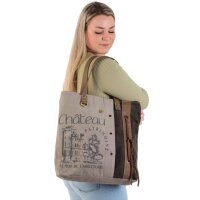 Sunsa Vintage Tasche Schultertasche Shopper aus Canvas...