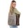 Sunsa Vintage Shoulder Bag Shopper of canvas with leather big handbag weekender