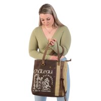 Sunsa Vintage Tasche Schultertasche Shopper aus Canvas...