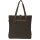 Sunsa Vintage Tasche Schultertasche Shopper aus Canvas mit Leder große Handtasche Einkaufstasche