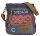 Sunsa Damen Canvas Umhängetasche/ Crossbody, Tasche aus rote Canvas & Upcycling Jeans