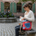 Sunsa canvas bag jeans stonewashed shoulder bag red small crossbody
