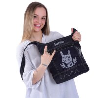 Sunsa Hobo Tasche schwarze Umhängetasche Damenhandtasche Canvas Schultertasche