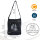 Sunsa Hobo Tasche schwarze Umhängetasche Damenhandtasche Canvas Schultertasche
