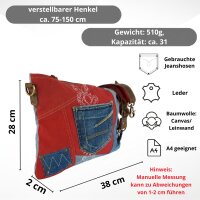 Sunsa Jeanstasche. Umhängetasche/ Crossbody Bag