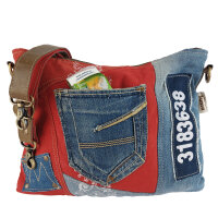 Sunsa recycelte Jeanstasche. Nachhaltige Umhängetasche/ Crossbody Bag