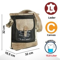 Sunsa Vintage Umhängetasche Canvas Schultertasche Damentasche