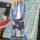 Sunsa Damen Canvas Hobotasche/ Umhängetasche. Crossbody aus Upcycling Jeans & schwarze Canvas