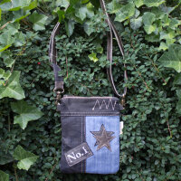 Sunsa woman canvas bag blue shoulder bag small crossbody colorful
