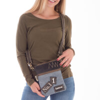 Sunsa woman canvas bag blue shoulder bag small crossbody colorful