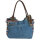 Sunsa Handtasche aus Jeansstoff & Canvas. große Schultertasche/ Shopper