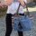 Sunsa  Handtasche aus recycelter Jeans & Canvas. Nachhaltige große Schultertasche/ Shopper