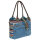 Sunsa Handtasche aus Upcycling Jeans & Canvas. große Schultertasche/ Shopper