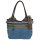 Sunsa Handtasche aus Upcycling Jeans & Canvas. große Schultertasche/ Shopper