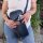 Sunsa Damen Handy Tasche, kleine Umhängetasche aus Jeansstoff & gewebte Baumwolle. Vegane Crossover bag mit Streifen