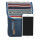 Sunsa  Damen Handy Tasche, kleine Umhängetasche aus recycelte Jeans & gewebte Baumwolle. Vegane Crossover bag mit Streifen