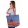 Sunsa Schultertasche Jeans Shopper große Handtasche Damen Jeanstasche