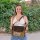 Sunsa Vintage Shoulder Bag handbag canvas with leather small Crossbody bag
