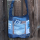 Sunsa Hobo Tasche aus Jeansstoff & braune Canvas. Umhängetasche mit verstellbarem Henkel