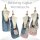 Sunsa Wende Hobo Cotton/Jeans Umhängetasche Schultertasche Crossbodybag