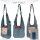 Sunsa Wende Hobo Cotton/Jeans Umhängetasche Schultertasche Crossbodybag