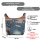Sunsa Umhängetasche aus Jeansstoff & Canvas. Crossbody Hobo Tasche