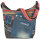 Sunsa Umhängetasche aus Upcycling Jeans & Canvas. Crossbody Hobo Tasche