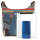 Sunsa Umhängetasche aus Upcycling Jeans & Canvas. Crossbody Hobo Tasche