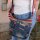 Sunsa Umhängetasche aus Upcycling Jeans & Canvas. Crossbody Hobo Tasche