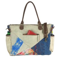 Sunsa XXL Handtasche Canvas Schultertasche Große Weekender Damentasche