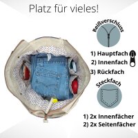 Sunsa XXL Handtasche Canvas Schultertasche Nachhaltige Große Weekender Damen Tasche