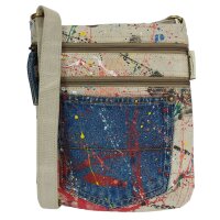Sunsa kleine Umhängetasche, Canvas Crossbody Bag....