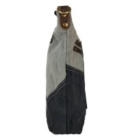 Sunsa Damentasche Canvas Umhängetasche grau/ schwarz Schultertasche Damentasche