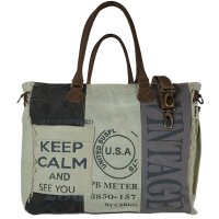 Sunsa Vintage Tasche XXL Shopper Handtasche Canvas...