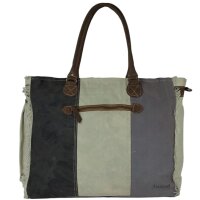 Sunsa Vintage Tasche XXL Shopper Handtasche Canvas Schultertasche Badetasche