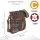 Sunsa colorful small canvas bag shoulder bag crossbody brown weaved cotton