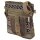 Sunsa colorful small canvas bag shoulder bag crossbody brown weaved cotton