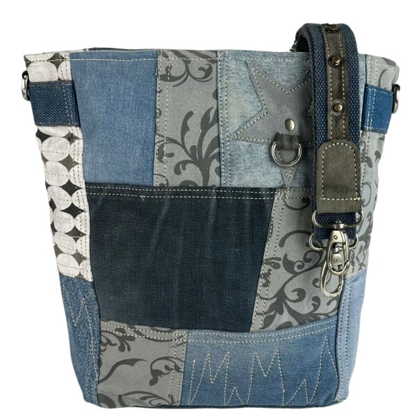 Sunsa ladies colorful canvas bag shoulder bag jeans bag crossbody
