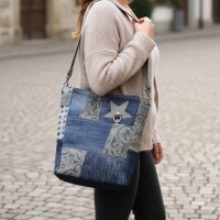 Sunsa Damen Umhängetasche in Patchwork Design....