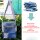 Sunsa Damen Umhängetasche in Patchwork Design. Crossbody aus Canvas & Jeansstoff