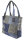 Sunsa Damenhandtasche aus Upcycling Jeans & graue Canvas. Shopper in Patchwork Design