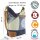 Sunsa canvas bag hobo jeans stonewashed blue shoulder bag crossbody brown