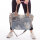 Sunsa Handtasche aus Upcycling Jeans & Canvas. große Schultertasche/ Shopper