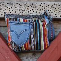 Sunsa Canvas Shoulder Bag Cross body Jeans bag colorful