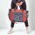 Sunsa woman canvas bag shopper red shoulder bag crossbody jeans blue