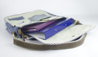 Sunsa Canvas Bag Messenger shoulder bag jeans stone washed beige crossbody blue