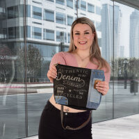 Sunsa Umhängetasche aus recycelter Jeans &...