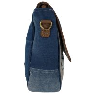 Sunsa Canvas Damen Messengertasche, Upcycling Jeans Umhängetasche