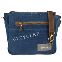 Sunsa Canvas Damen Messengertasche, Upcycling Jeans Umhängetasche